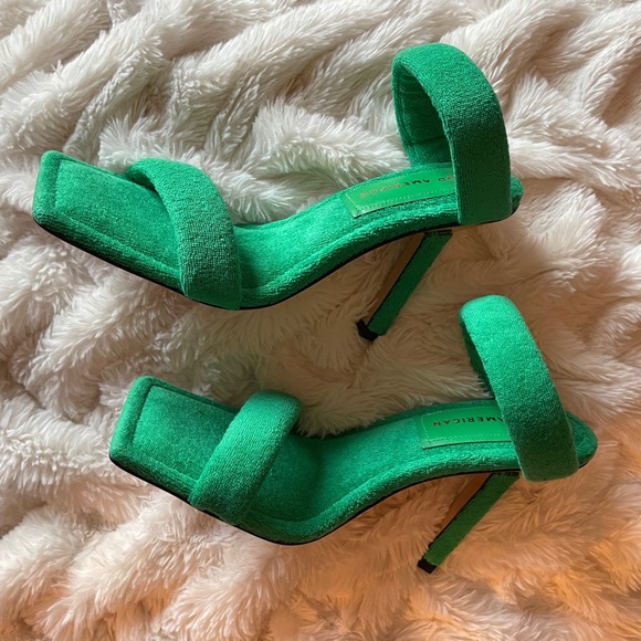 Good American Terry Slip on High Heels Sandals. New. Size 6 - Picture 5 of 16